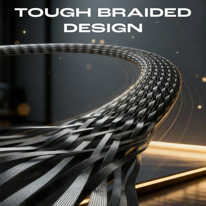 2-in-1 Invisible Holder Charger Cable – 240W Fast Charging Cord with Built-In Phone Stand