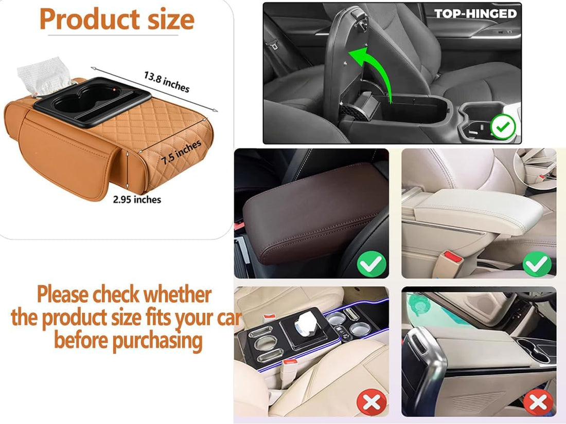 Car Interior Armrest Storage Bag – Organizer Accessories for Vehicles