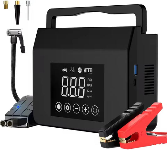 Portable Jump Starter with Air Compressor