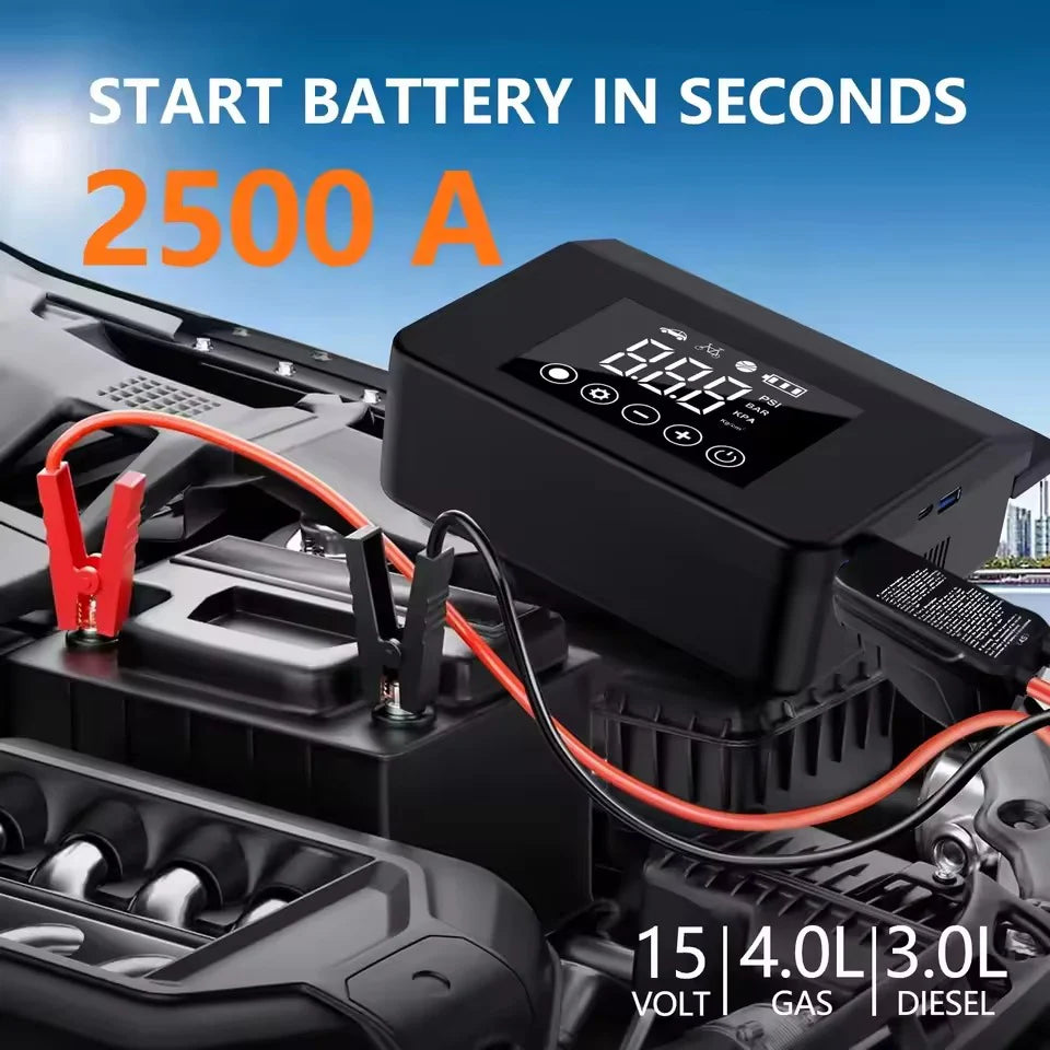Portable Jump Starter with Air Compressor