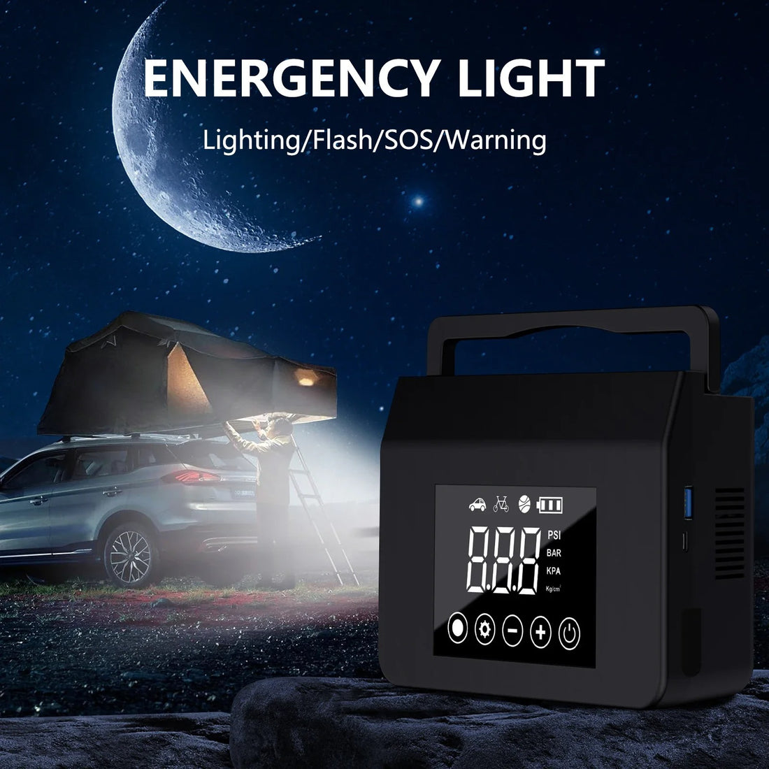 Portable Jump Starter with Air Compressor