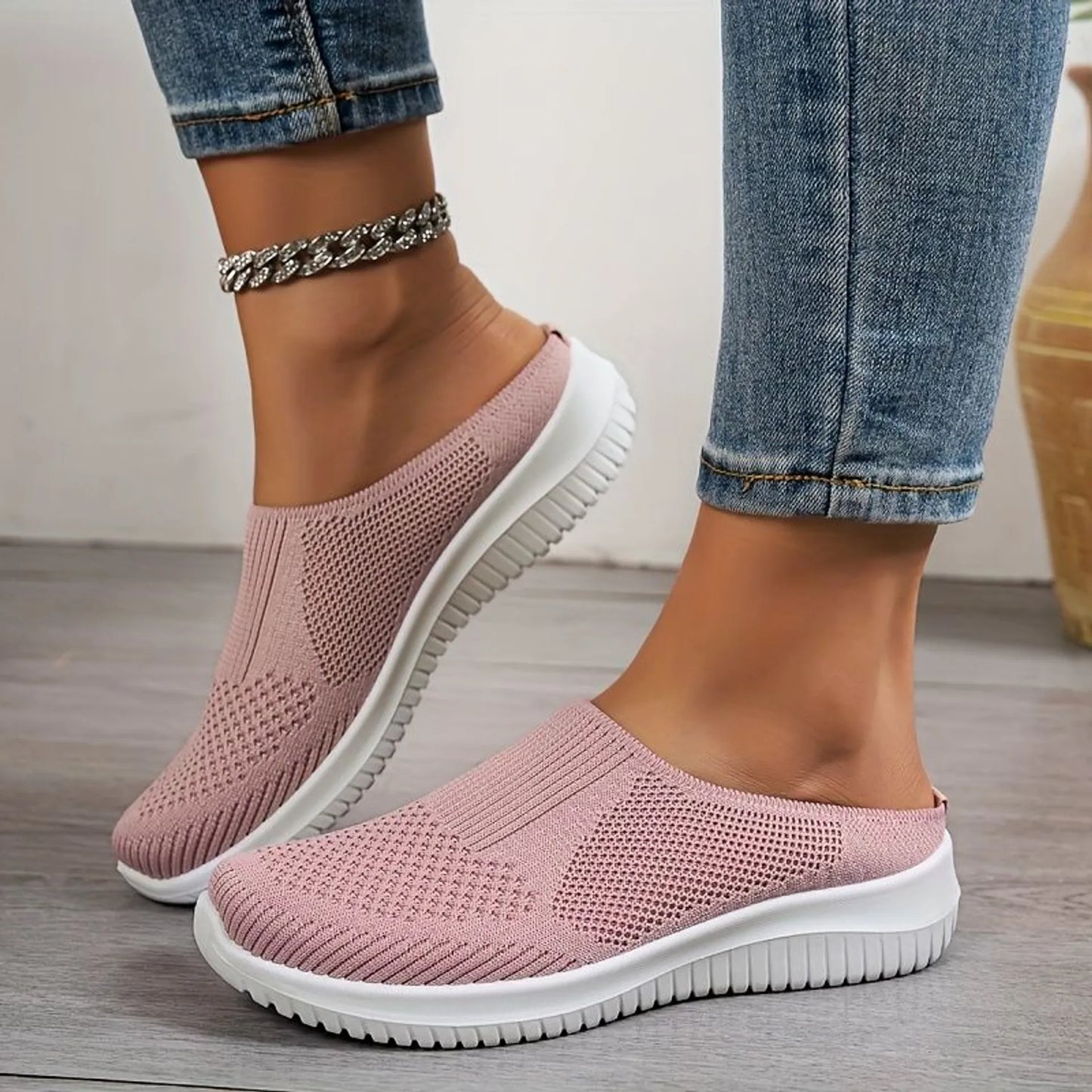 🔥Last Day SALE 50% OFF🔥Women’s Breathable Knit Slip-On Walking Shoes