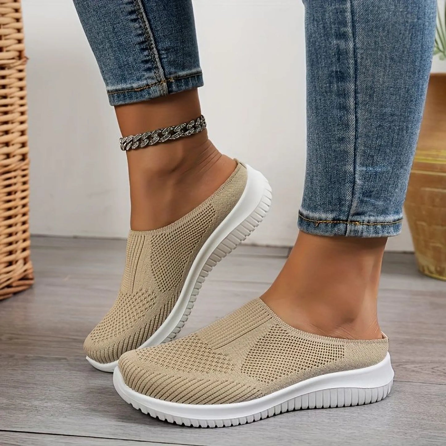 🔥Last Day SALE 50% OFF🔥Women’s Breathable Knit Slip-On Walking Shoes