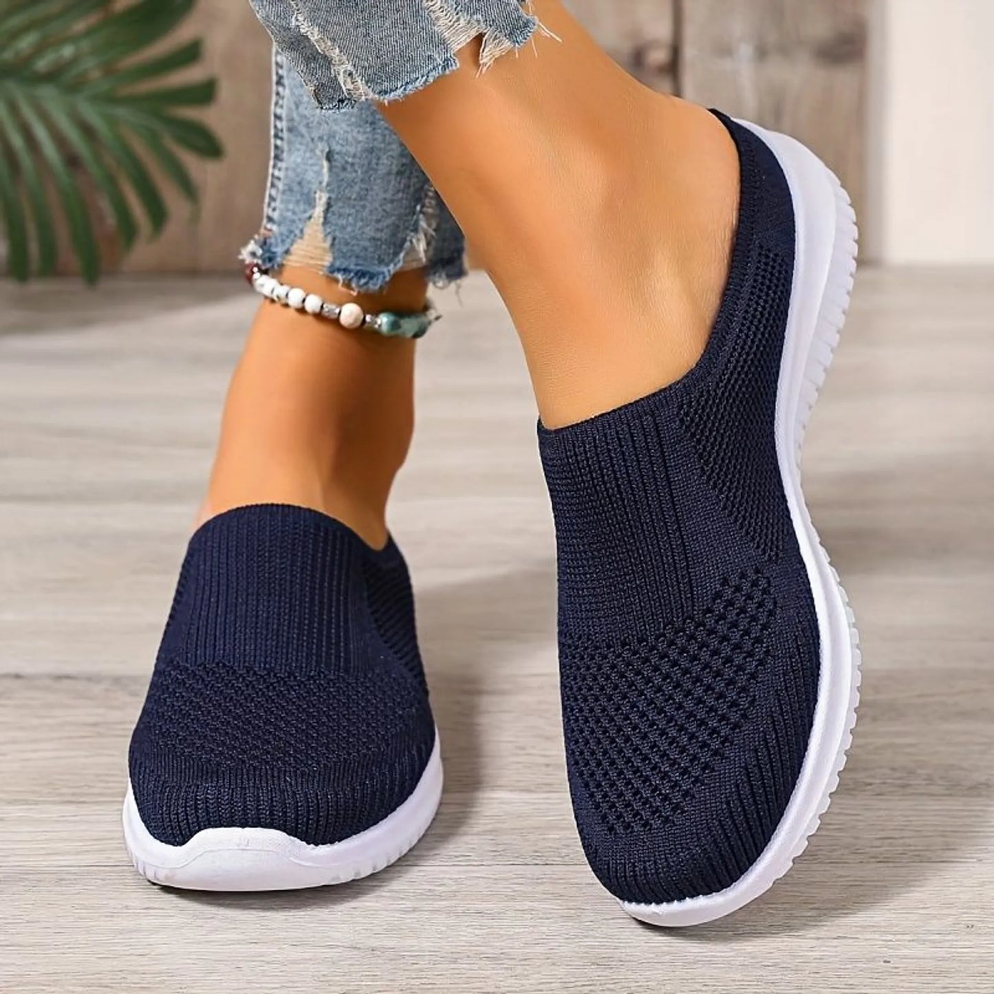 🔥Last Day SALE 50% OFF🔥Women’s Breathable Knit Slip-On Walking Shoes