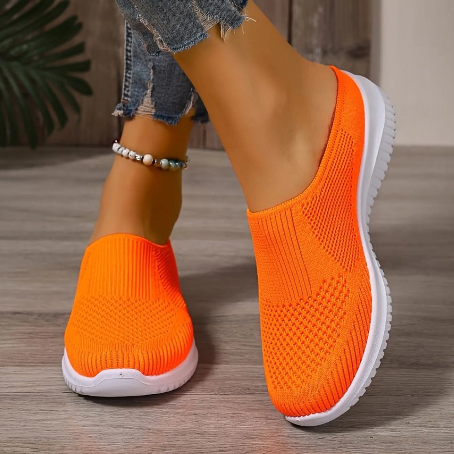 🔥Last Day SALE 50% OFF🔥Women’s Breathable Knit Slip-On Walking Shoes