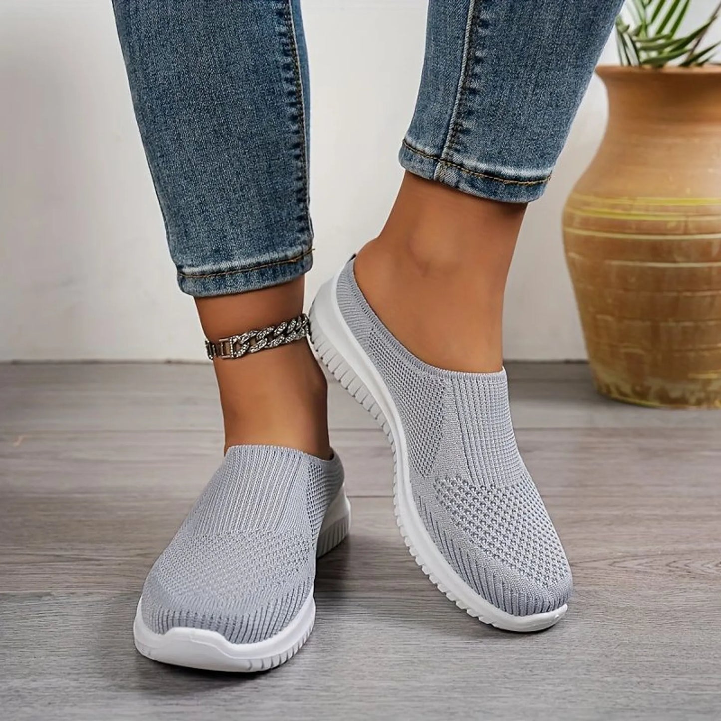 🔥Last Day SALE 50% OFF🔥Women’s Breathable Knit Slip-On Walking Shoes