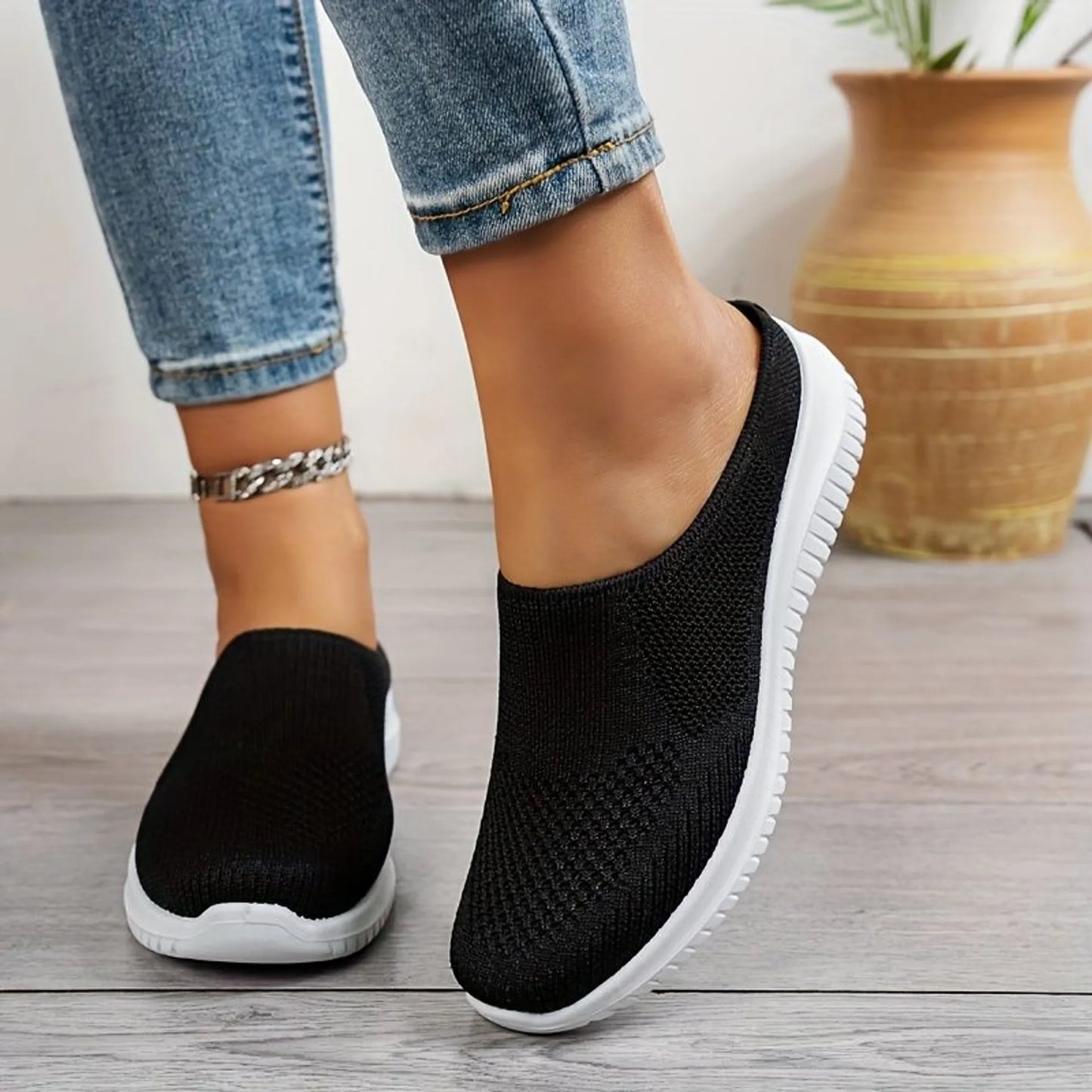 🔥Last Day SALE 50% OFF🔥Women’s Breathable Knit Slip-On Walking Shoes